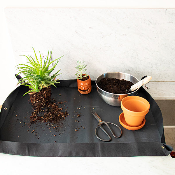 Potting Tarp with Leather Strap