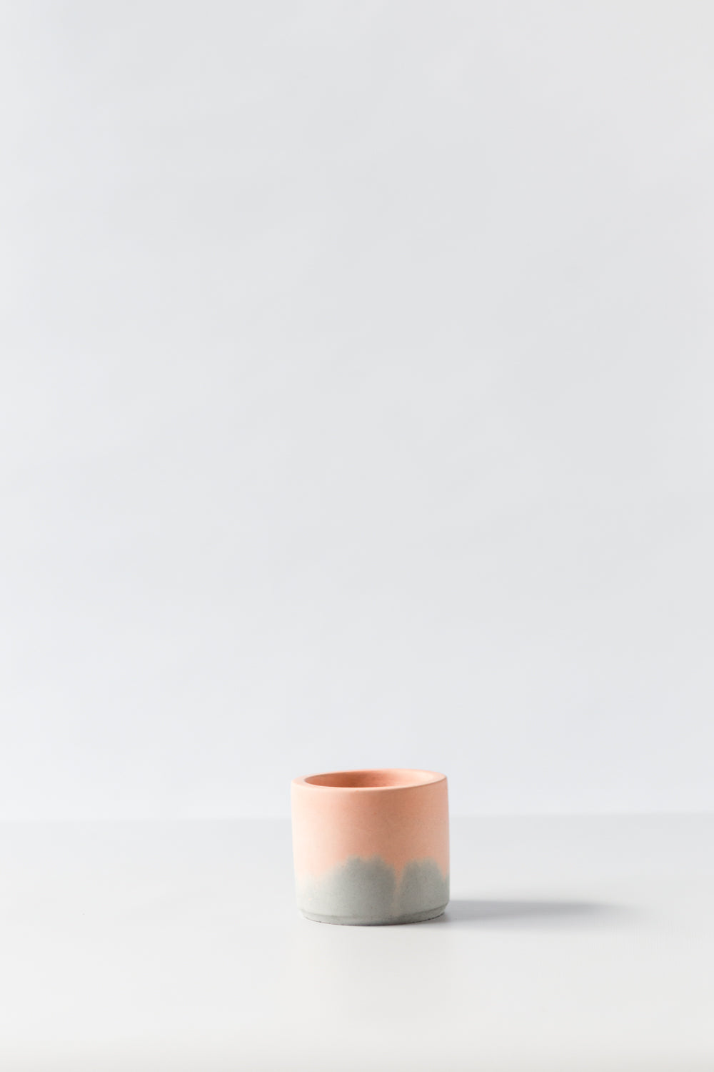 Pale Pink and Light Grey Plant Pot