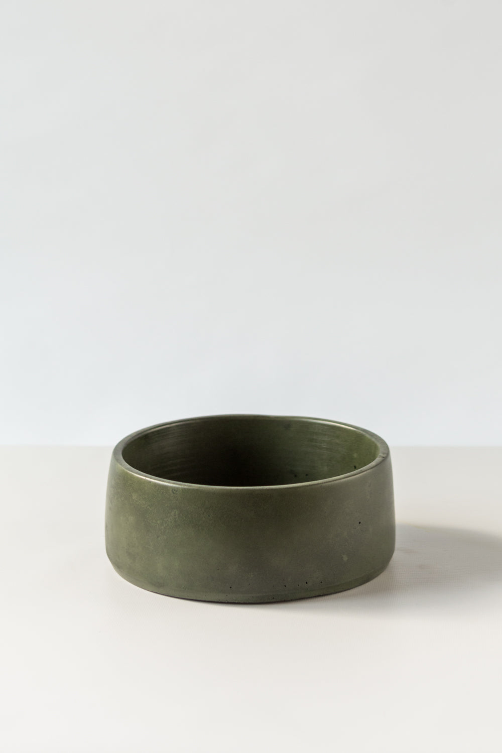 Dark Olive Green Succulent Bowl by Concrete Jungle